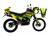 Mondial X-Treme Max 150 Fox Design Sticker Set Sarı-Yeşil